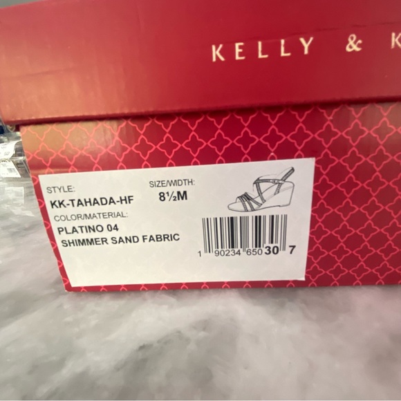 Kelly and Katie Platino Shimmer and Sand Evening Shoes size 8.5M - Picture 12 of 12